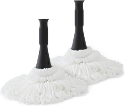 Replacement Heads for Wet &amp; Dry Twist Mops Microfiber 2 Pack FZ-02 - £12.93 GBP