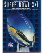Super Bowl XXI Program - Giants / Broncos 1987 - $33.97 CAD