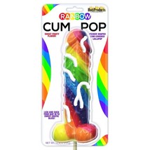 LOLLIPOP RAINBOW PENIS CUM POP CANDY ADULT NOVELTY GAG GIFT 10.4 oz - £14.63 GBP