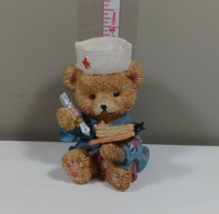 3 1/2 inch nurse bear with pad - £4.70 GBP