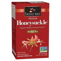 Bravo Herbal Tea Absolute Honeysuckle 20 Tea Bags Healthy Immune Function NonGMO - £5.60 GBP