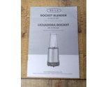 Replacement Instruction Manual for BELLA Rocket Blender 8 Piece Set - $5.97