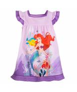 Disney The Little Mermaid Nightshirt for Girls- Size 7/8 Multicolored - £23.73 GBP