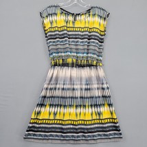 BeBop Women Dress Size S Black Yellow Midi Ombre Stripe Sleeveless Stret... - $14.40