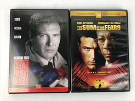 Clear and Present Danger, The Sum of All Fears 2 x DVD Lot *VGC Free Shipping - £8.67 GBP