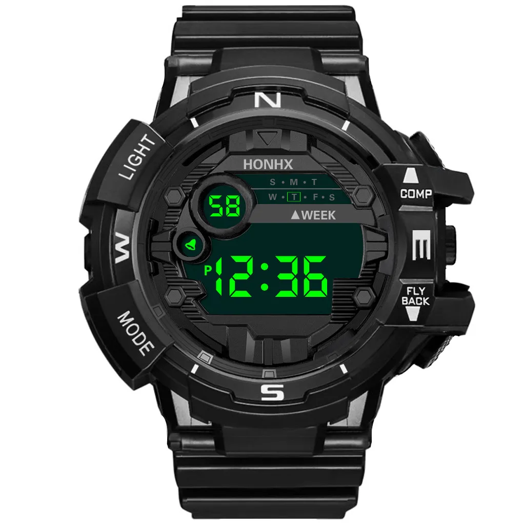 2024 New Men&#39;S Fashion Electronic Wristwatch Men Waterproof Led Digital Date   W - £82.39 GBP