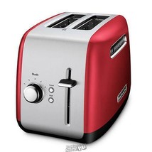 KitchenAid 2-Slice Toaster with Illuminating Button RED 11.4&quot;Lx7.7&quot;Dx7.5&quot;H - £60.52 GBP