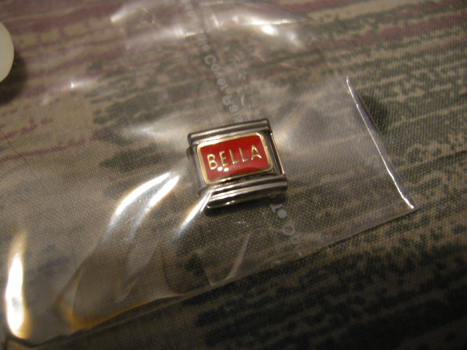 ESSENZA ITALIAN CHARM - LINKS TOGETHER MAKES A BRACELET - CHARM - RED - ... - $1.46