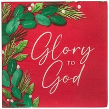 Design Studio Glory To God Christmas Napkins - Red 150 Count - $24.74