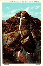 Colorado Lot of Two(2) Mountain of the Holy Cross Linen Vintage Postcards - £7.30 GBP