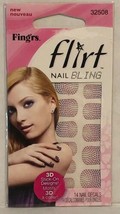 Fing&#39;rs Flirt 14pc Art Nail Bling Set 3D Stick On Dots New In Package - £6.23 GBP