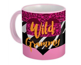 Wild GRAMMY : Gift Mug Animal Print Grandma Grandmother Zebra Fashion Birthday - £12.57 GBP