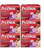 Kids Children&#39;s Tylenol Grape Flavor, 144 Chewable Tablets (24 x6) exp 9/24 - $48.59