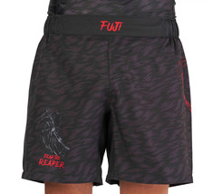 Fuji MMA BJJ Fear the Reaper Lightweight Grappling Fight Shorts - Black/Red - £43.41 GBP