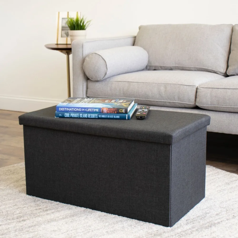 Crew Ryan Storage Ottoman with Tray Coffee Table, Na - £41.10 GBP