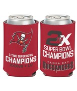 Tampa Bay Buccaneers Super Bowl 2X Champions Can Cooler Koozie - $182.05 MXN