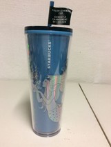 NEW Starbucks - 2021 Holiday - Color Change Cold Cup Tumbler - Venti Blue Siren - £30.24 GBP