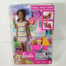 Barbie Stroll &#39;N Play Pups Playset You Can Be Anything NEW African-American  - £19.37 GBP