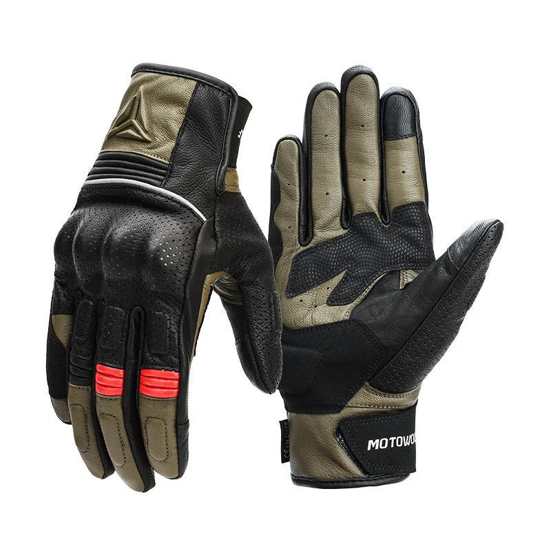 Guantes de moto cuero luvas motociclismo handschoenen touch screen breathable anti slip thumb200