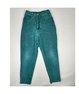 VTG Rio Jeans Women&#39;s Size 9 Green Denim Tapered Mom High-Rise Made in USA - £23.33 GBP