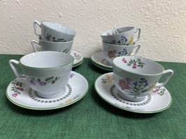 Spode SUMMER PALACE Cup &amp; Saucer Sets x 6 England Fine Stone - $59.99