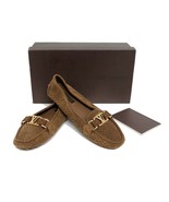 Louis Vuitton Cognac New Suede Perforated Oxford Ballerina Loafers Flats - $586.04