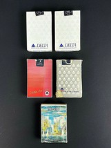 Delta Airlines Playing Cards Lot of 5 Complete Decks 3 New Sealed 2 Used Travel - £10.35 GBP