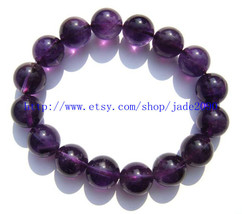 Free Shipping - Natural Amethyst / Purple Crystal / purple Quartz Prayer Beads c - £20.77 GBP