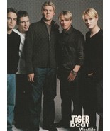 Westlife teen magazine pinup clipping Swear it again black shirts Tiger ... - $3.50