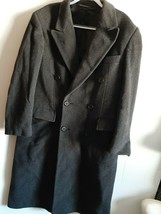 Andrew Milan Collection Dark Gray Double Breasted Long Coat Blazer Size ... - $174.88