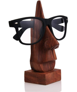 Handmade Nose Shaped Wooden Eyeglass Spectacle Display Stand Holder - £9.85 GBP