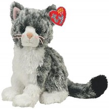 Cricket Gray White Cat 2.0 Online Plush Ty Beanie Baby MWMT - £18.32 GBP