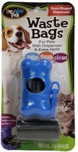 Pack Of Waste Bags 30 CT Bow Wow PALS Bone Shaped Dispineser Dogs Park       D11 - £3.71 GBP