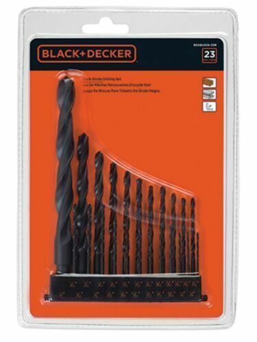 Black and Decker 23 Piece Black Oxide Drill and similar items