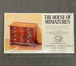 House of Miniatures Furniture Kit 40050 Chippendale Serpentine Chest Dol... - $24.99