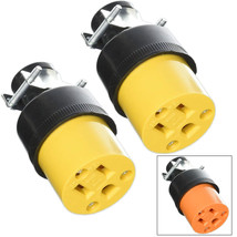 2 Pc Female Extension Cord Repair Replacement Electrical Plugs End Heavy... - £15.97 GBP