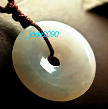 An item in the Jewelry & Watches category: Free Shipping - Amulet  Natural white jade jadeite Luck Button charm pendant - j
