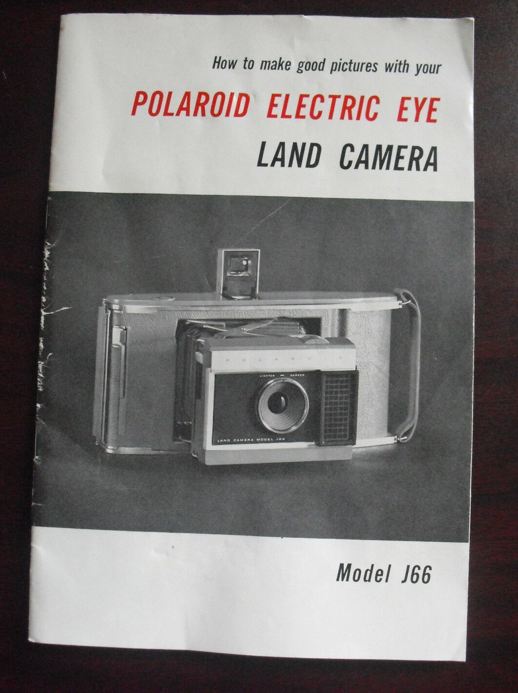 Vintage 1960s Booklet Polaroid Electric Eye Land Camera Model J66 - $15.84