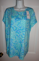 NWT LILLY PULITZER RESORT WHITE GOOMBAY GROOVES SCOOP-NECK ETTA TOP XXL - $72.67 CAD