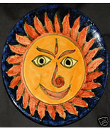 REDUCED--75% OFF--TALAVERA Plate--Smiling Sun - $20.00