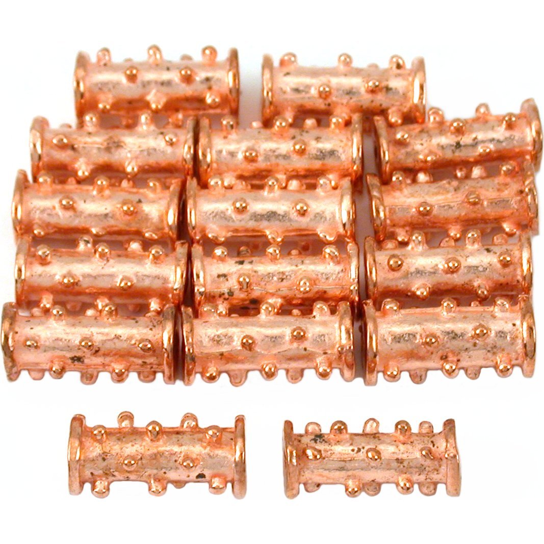 Primary image for Bali Tube Copper Plated Beads 12mm 15 Grams 15Pcs Approx.