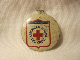 old American Junior Red Cross White Tab-Back Button - $5.00