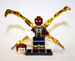 Building Block Spider-Man Iron Spider Tom Holland Chromed Minifigure Custom - $6.00