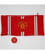 Manchester United Stationary Set Red Pencil Case and Sharpener New - $6.99
