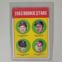Kirkpatrick and Bateman #386 Rookie Stars 5th Series 1963 Topps Baseball... - £5.56 GBP