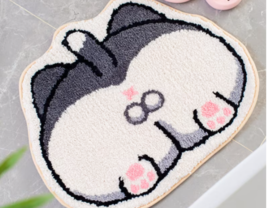 super cute cat butt carpet, Corgi butt Rug, Soft Dog Cat doormat,Fluffy carpet  - £29.70 GBP