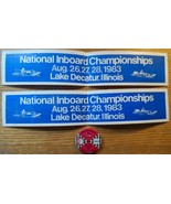 Boating Regatta 3 pc Lot 1983 Stickers Lake Decantur Illinois + Madison ... - $12.50