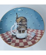 Gary Patterson Comical Cats CURIOSITY Danbury Mint Plate Cat In Glass NEW - £23.79 GBP