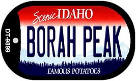 Borah Peak Idaho Novelty Metal Dog Tag Necklace DT-9899 - £12.53 GBP