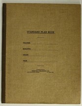 Vintage Teacher&#39;s Standard Plan Book Webster Publishing Early 1900s School Folio - £16.63 GBP